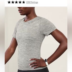 Athleta In Motion Seamless Heather Tee